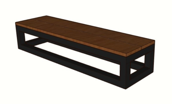 Уличная лестница Экодекинг Техно ступенька