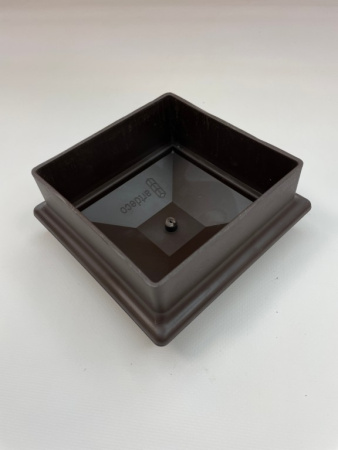 Крышка столба заборного Экодекинг Техно 120х120 Шоколад