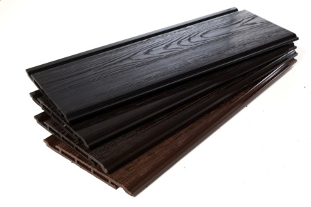 Фасадная доска (Сайдинг) Экодекинг Титан 160х17x4000 Антрацит