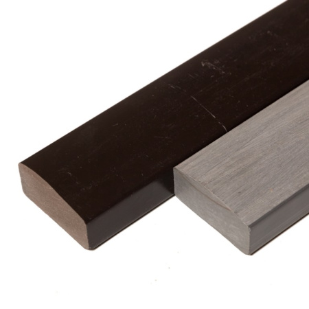 Лавочный брус Ecodecking Некст полнотелый глянцевый 70х35х3000 Шоколад