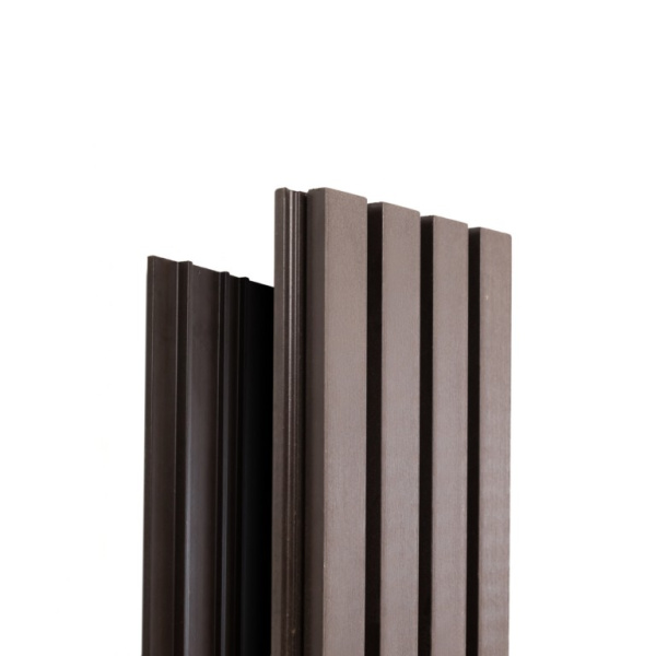 Фасадная доска Экодекинг Техно реечная 200х26х3000 Венге