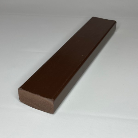 Лавочный брус Ecodecking Некст полнотелый глянцевый 70х35х3000 Шоколад