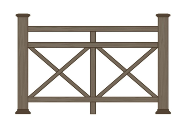 Ограждение из ДПК Экодекинг Бастион